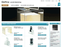 Tablet Screenshot of acrylmoebel-shop.de